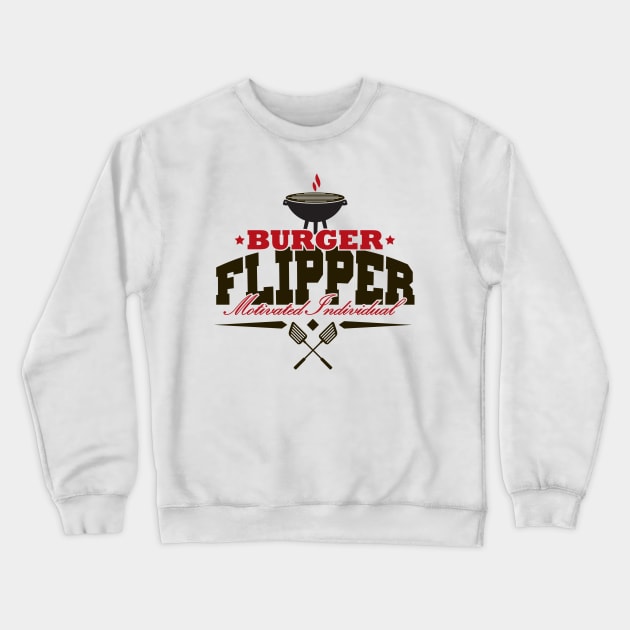 Burger Flipper Crewneck Sweatshirt by manospd